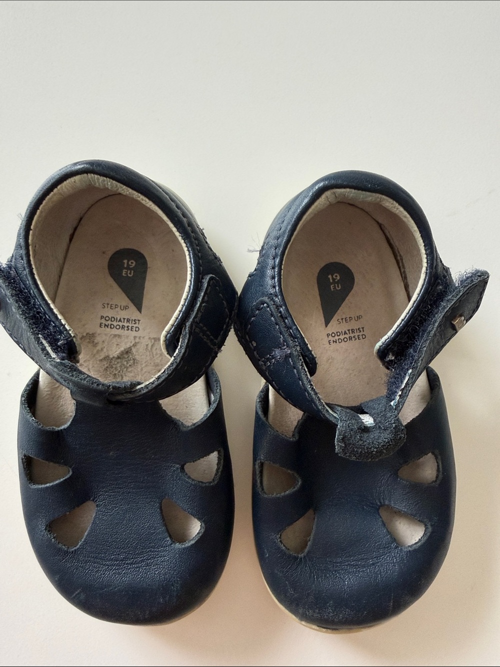 Bobux Kids Navy Leather Sandals - Picture 6 of 7